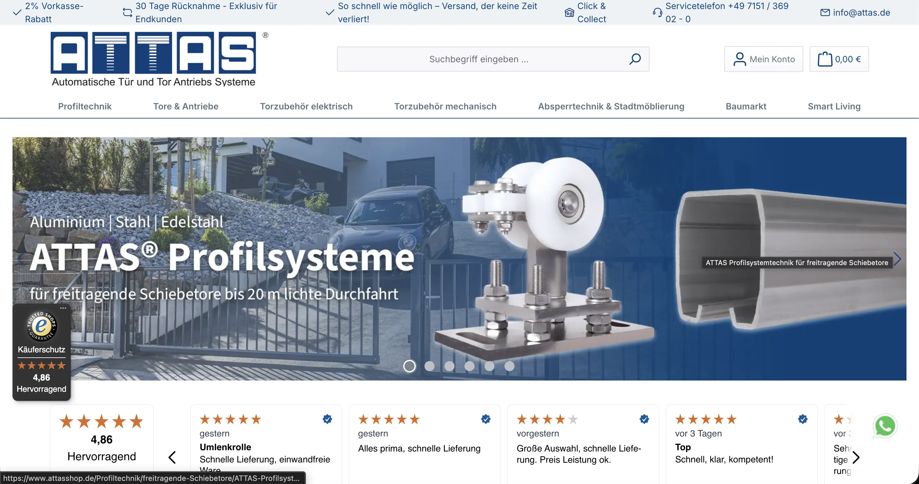 Attas Shopware 6 Shop