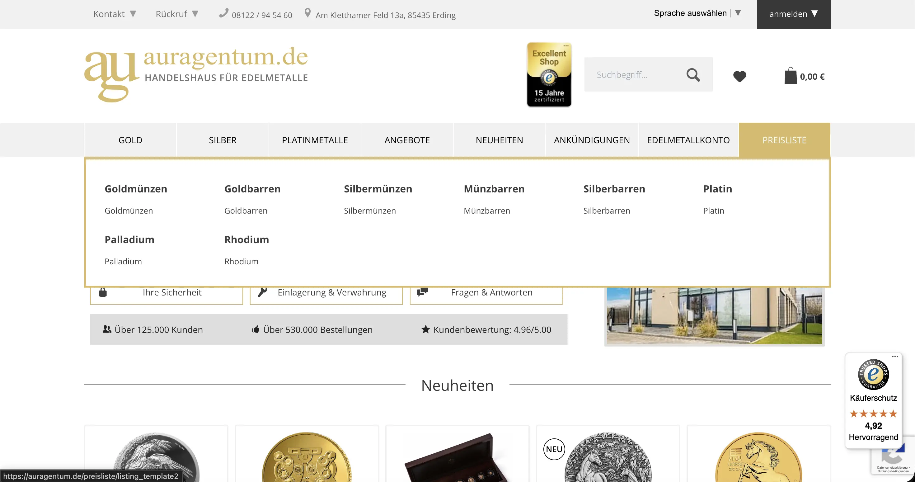 Auragentum Shopware Shop