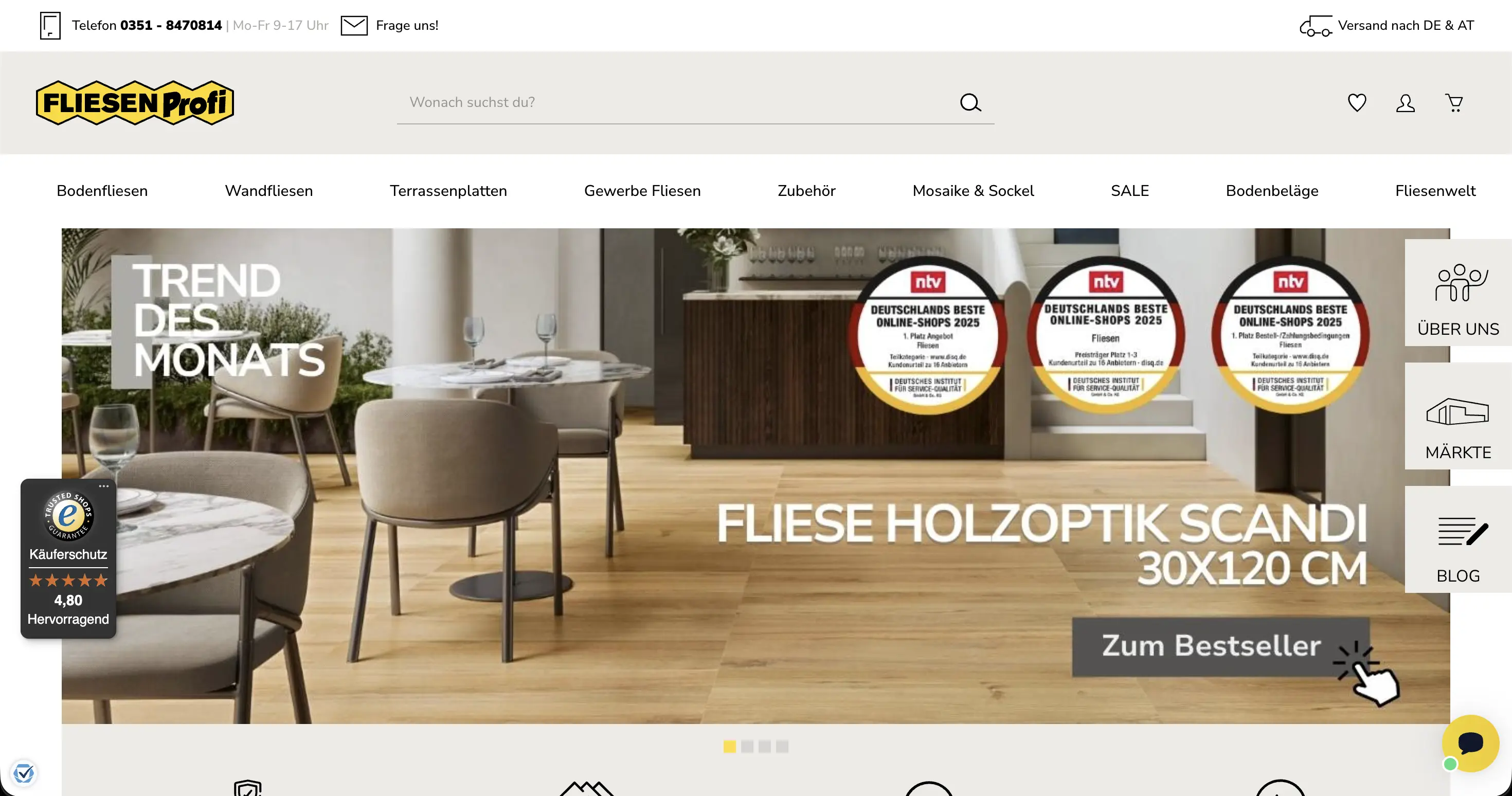 Fliesenprofi Shopware 6 Shop