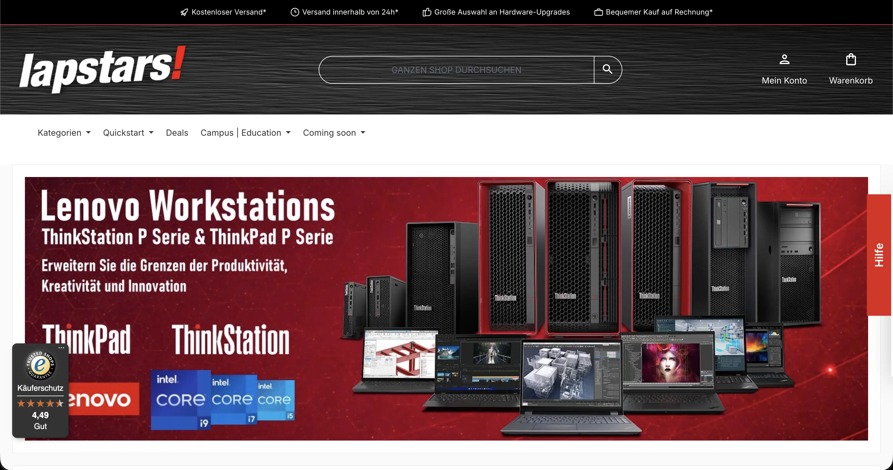 Lapstars Shopware 6 Shop