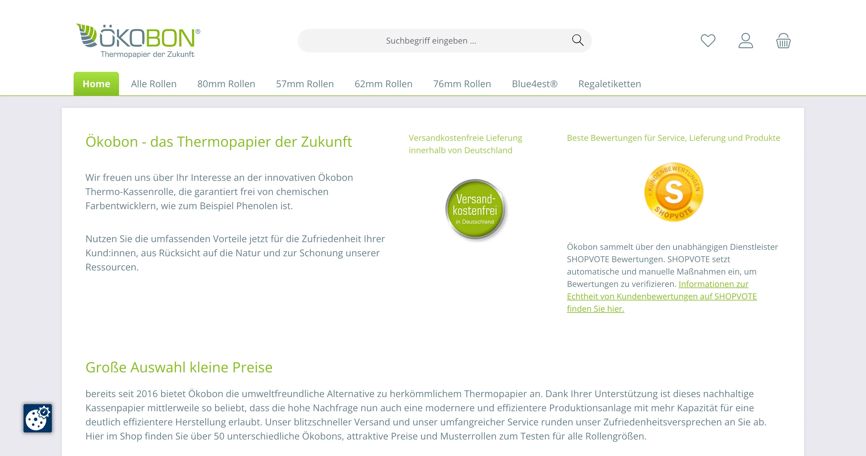 Ökobon Shopware 6 Shop