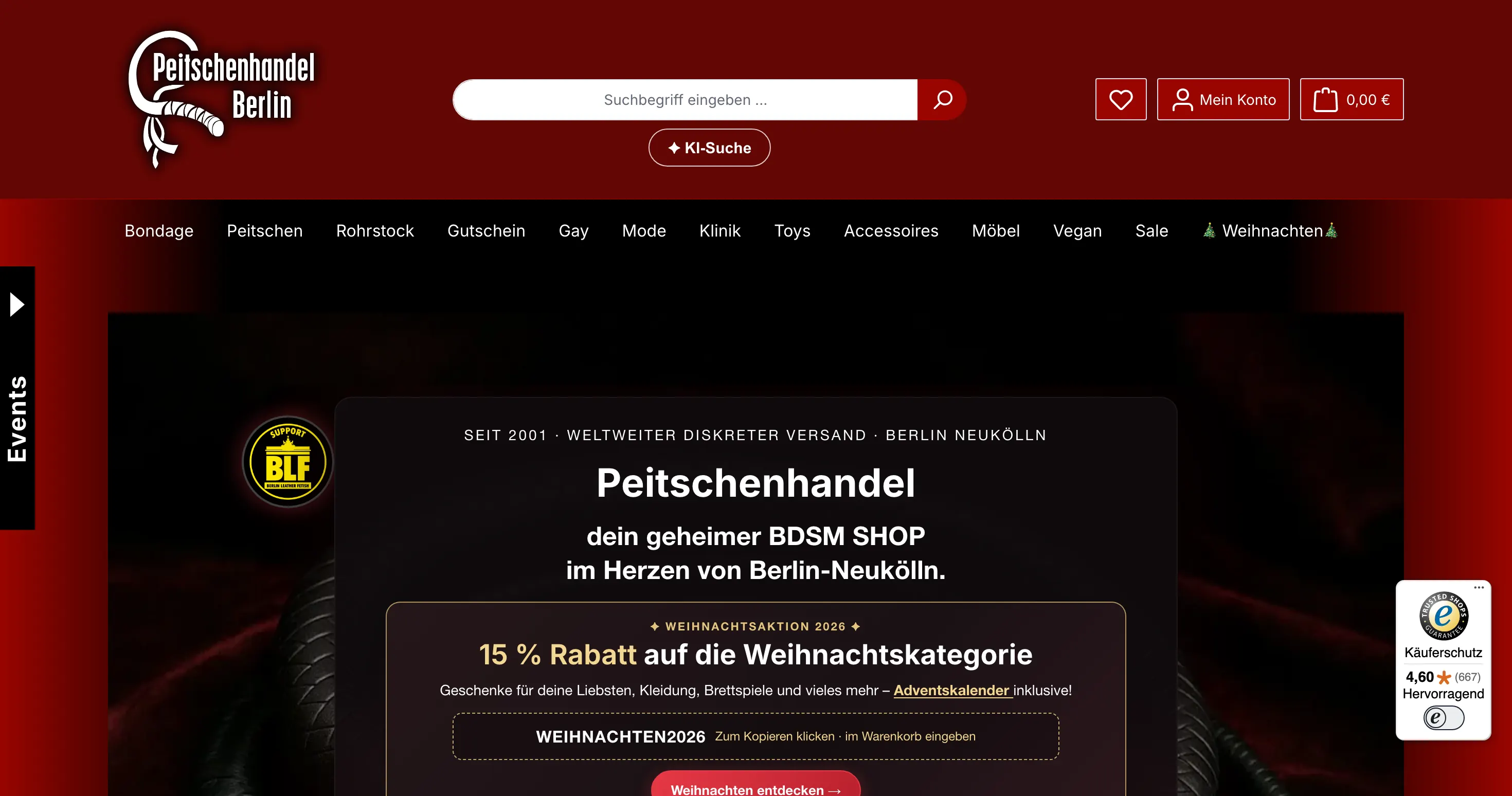 Peitschenhandel.de Shopware 6 Shop