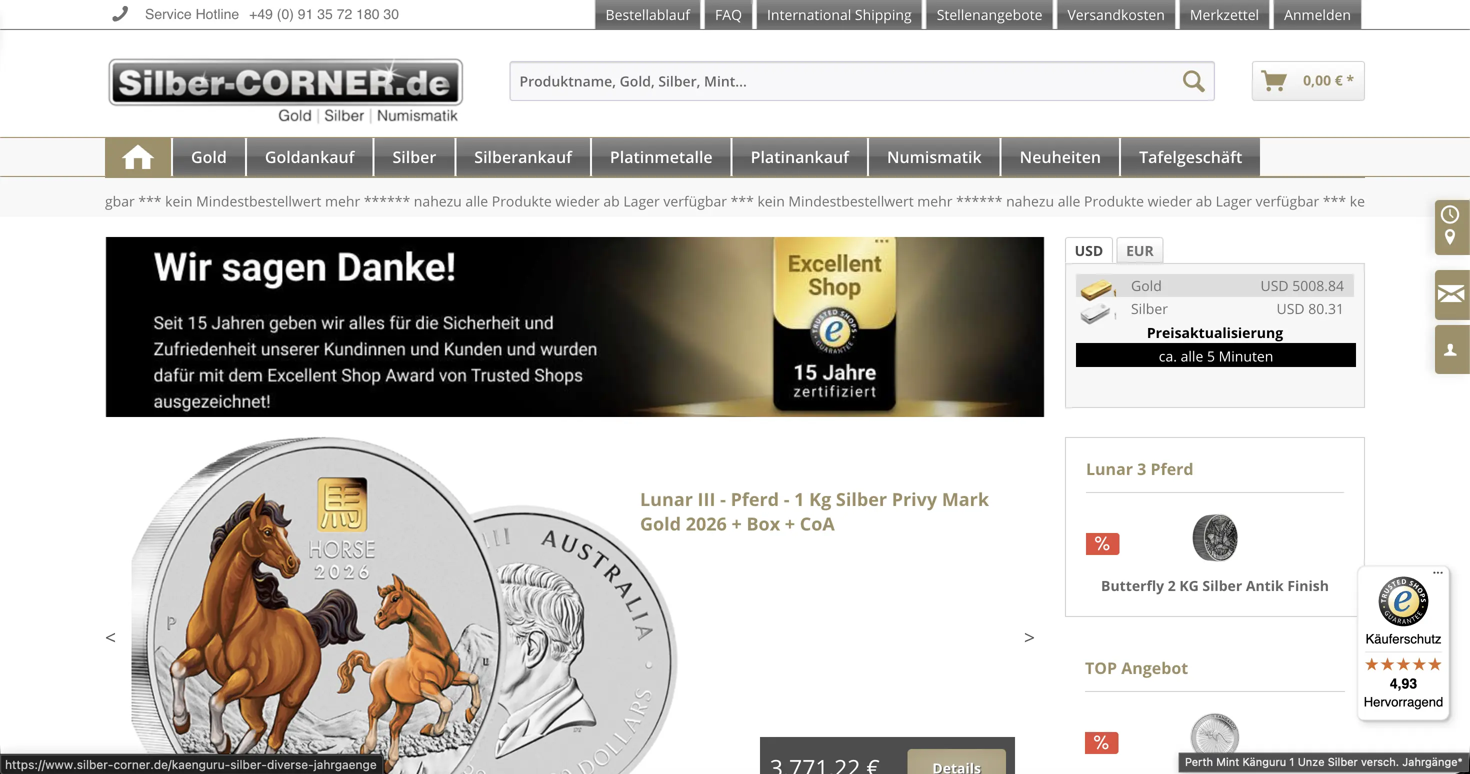 SilberCorner Shopware Shop
