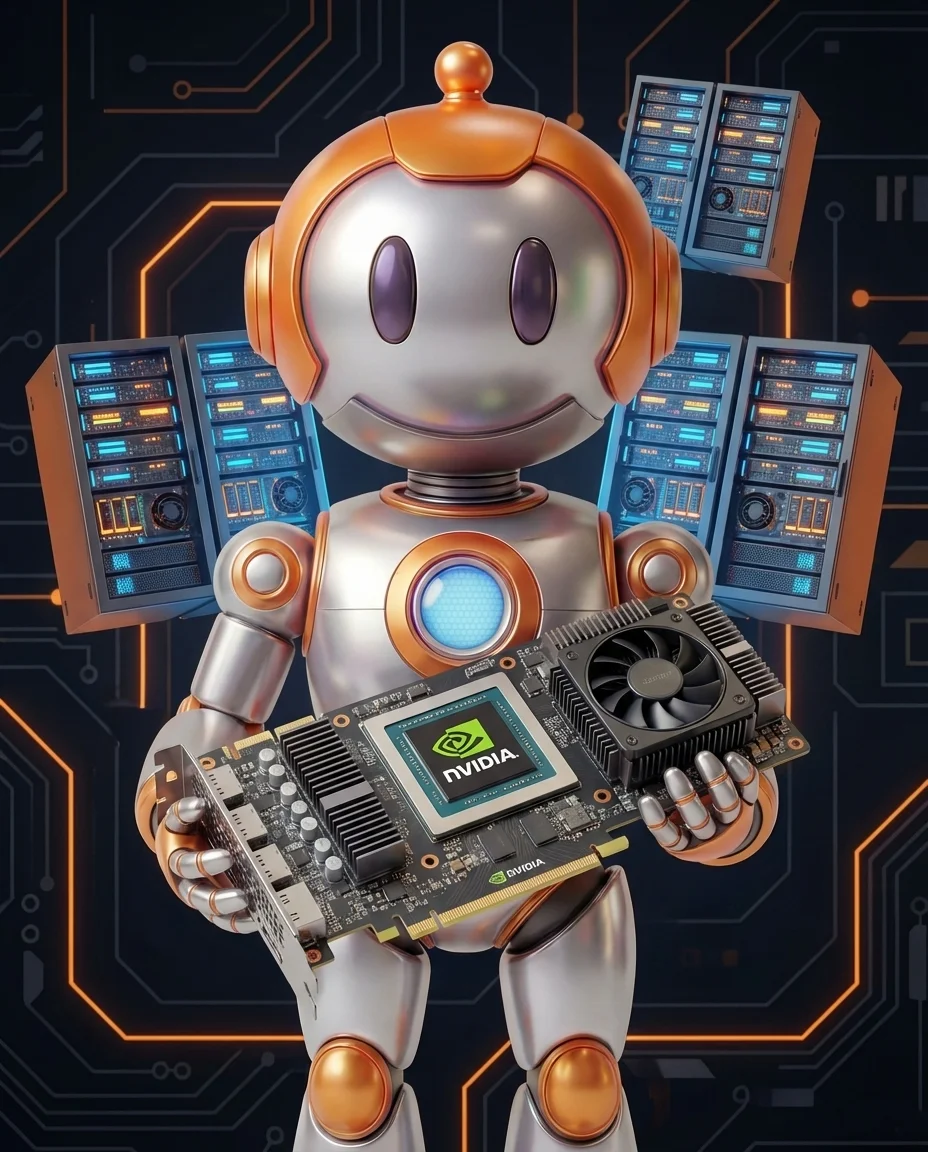 BD-Robot mit KI-Hardware – Accelerator GPU TPU erklärt