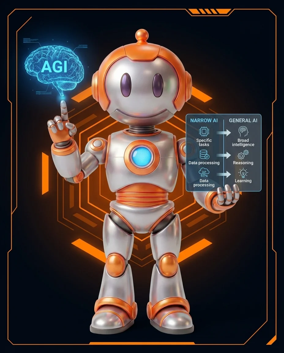 BD-Robot erklärt AGI – Künstliche Allgemeine Intelligenz