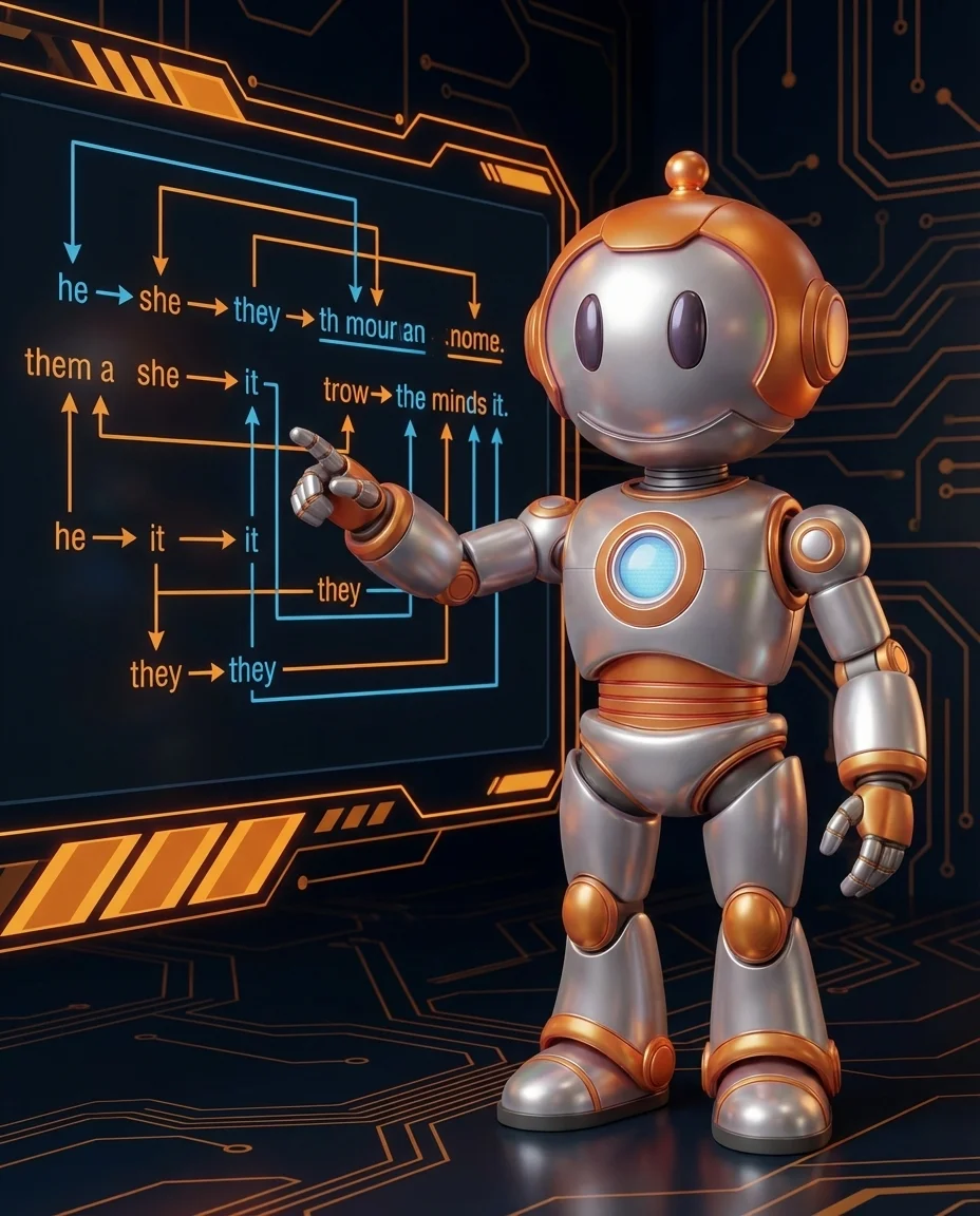 BD-Robot erklärt Anaphor – KI-Sprachverarbeitung NLP