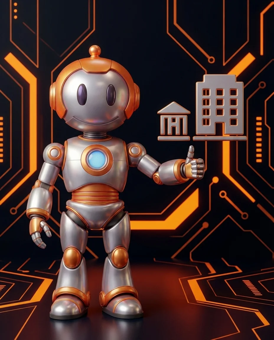 BD-Roboter reicht einem kleinen Unternehmen die Hand zur Zusammenarbeit