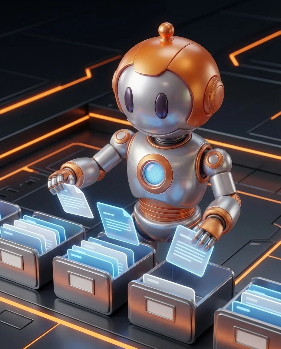 BD-Robot sortiert Dokumente – Auto-Klassifizierung KI