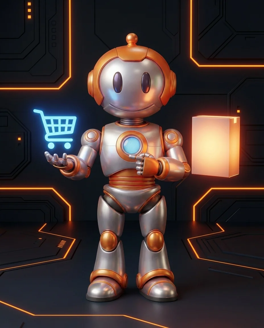 Robot legt manuelle Backend-Order in einem Shopsystem an
