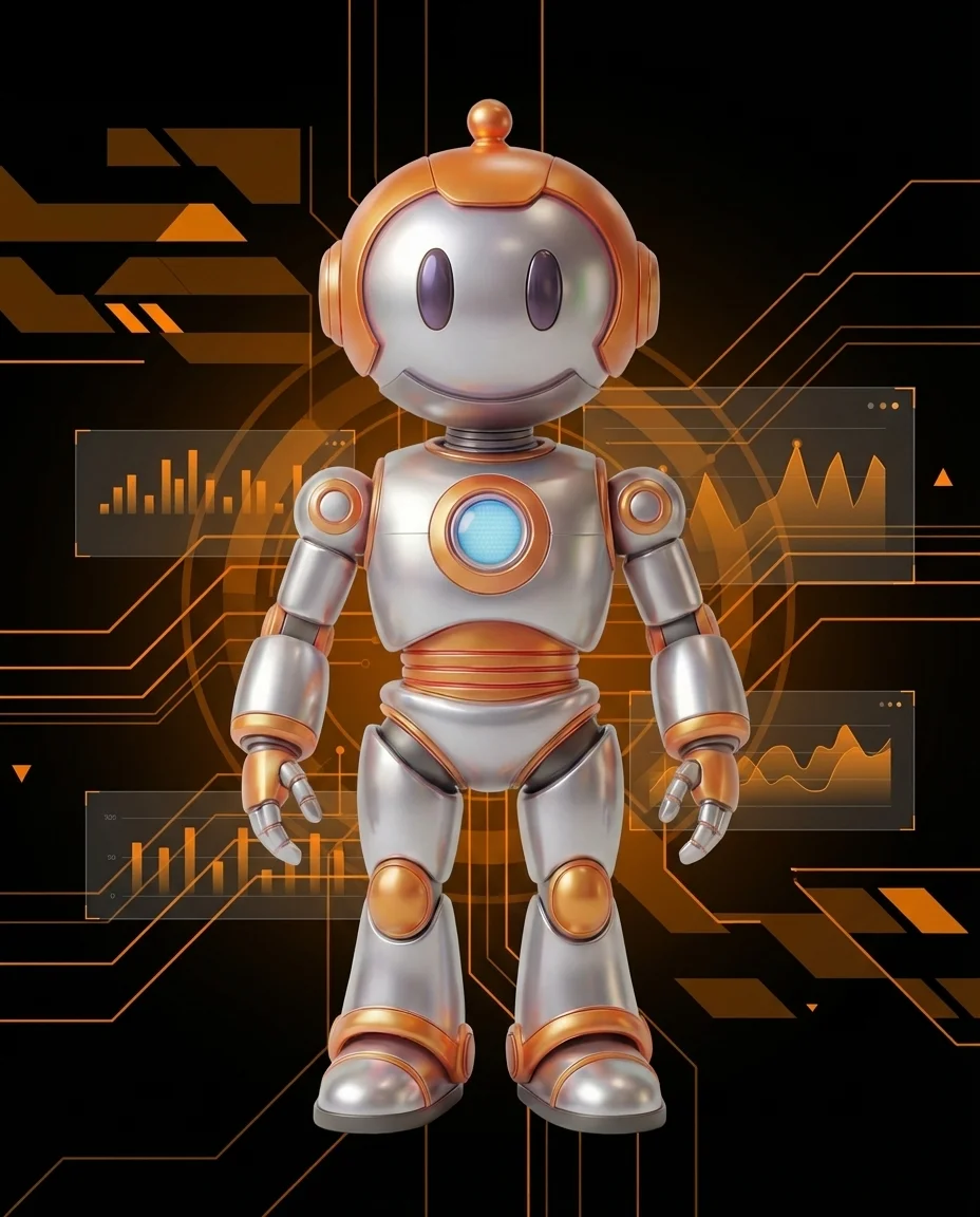 Robot prüft Content-Inventarliste einer Website im Health Check