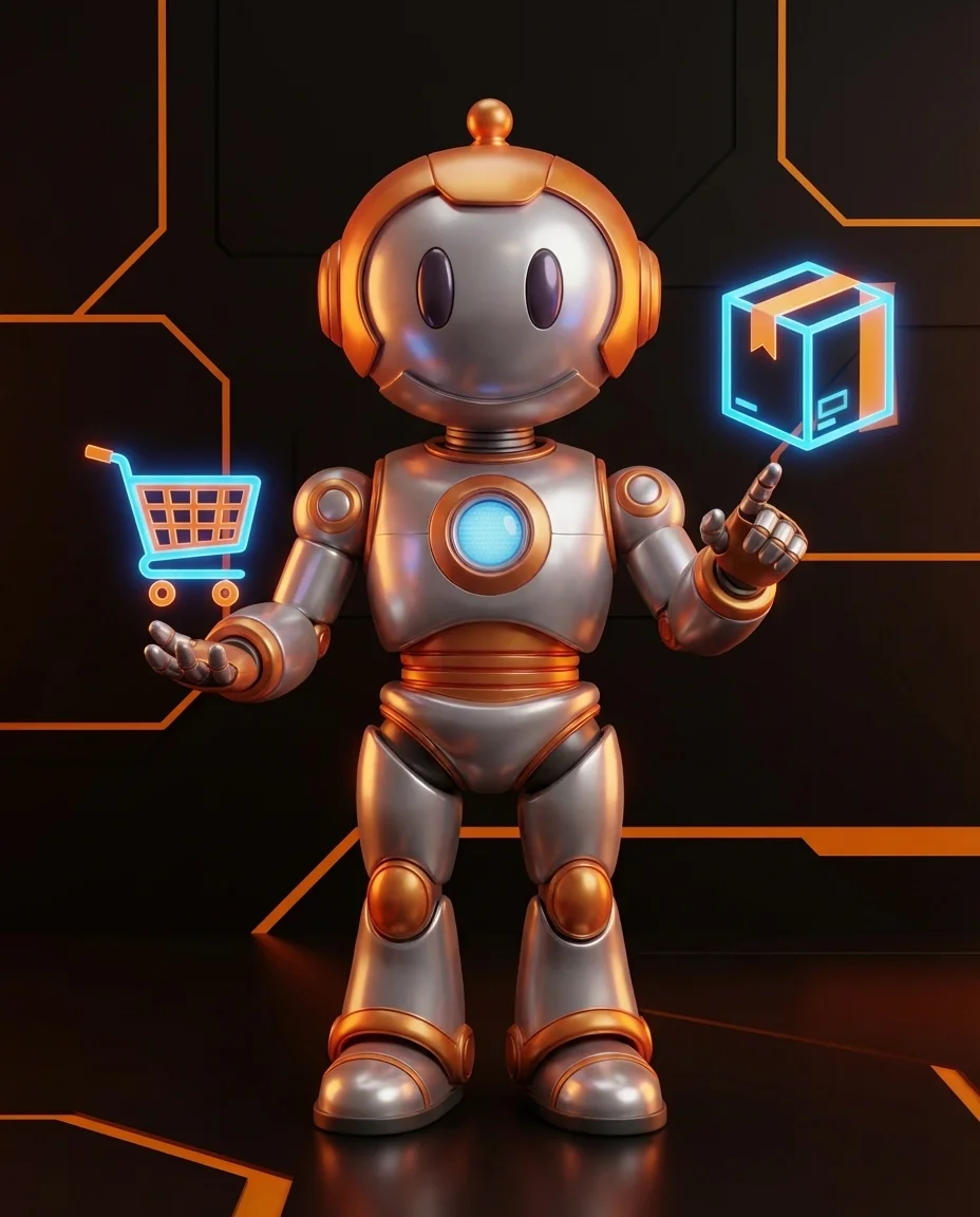 Robot sortiert Datei-Stack und entfernt fehlerhafte Einträge markiert mit rotem X