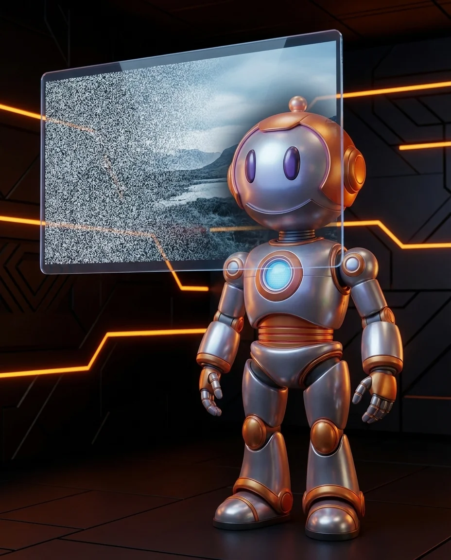 BD-Robot generiert Bild aus Rauschen – Diffusion Modell erklärt