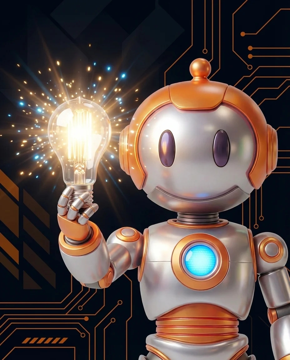 BD-Robot mit Glühbirne – emergentes Verhalten KI Phänomen