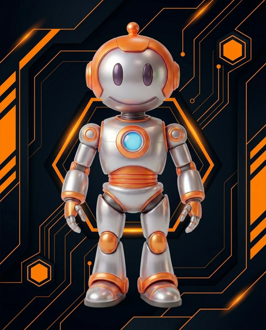 Robot präsentiert Executive Summary auf einer Seite für Führungskräfte