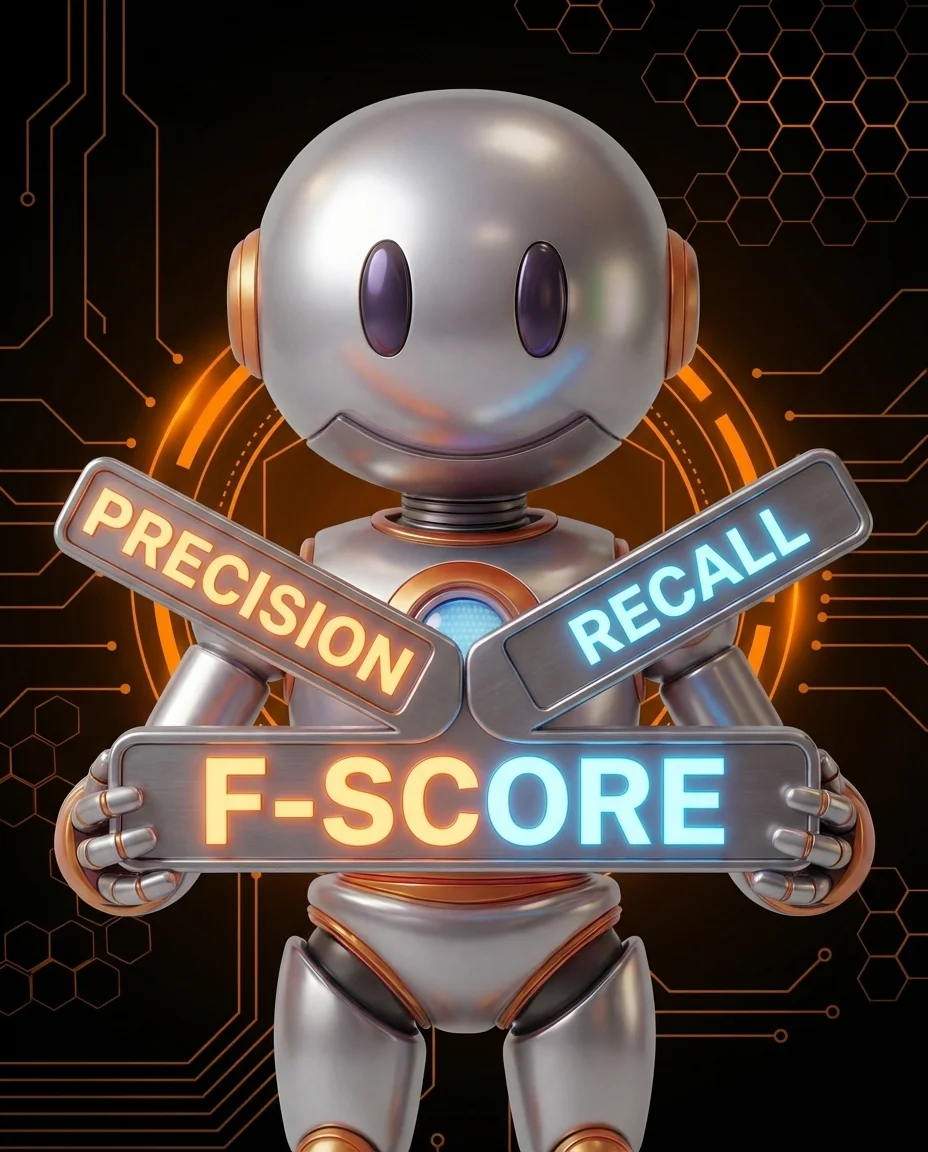 BD-Robot mit Messbalken – F-Score Precision Recall KI