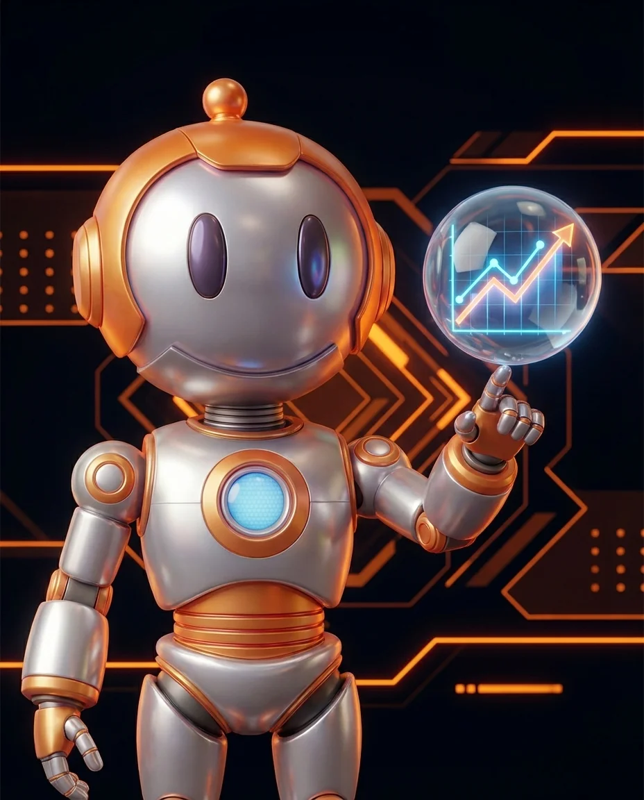 BD-Robot mit Zukunftsprognose – Predictive Analytics erklärt