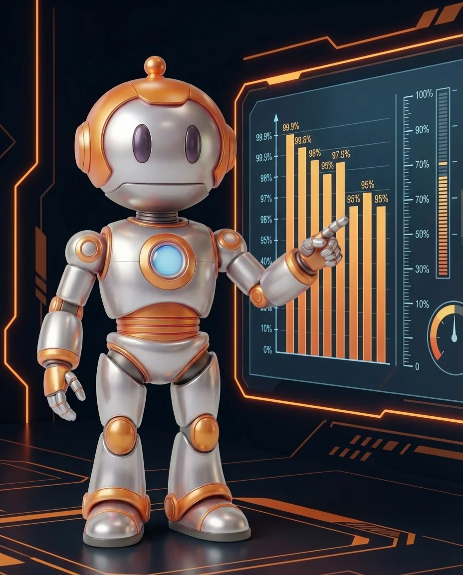 Robot erklärt Service Level Objectives und Verfügbarkeitsziele für Software