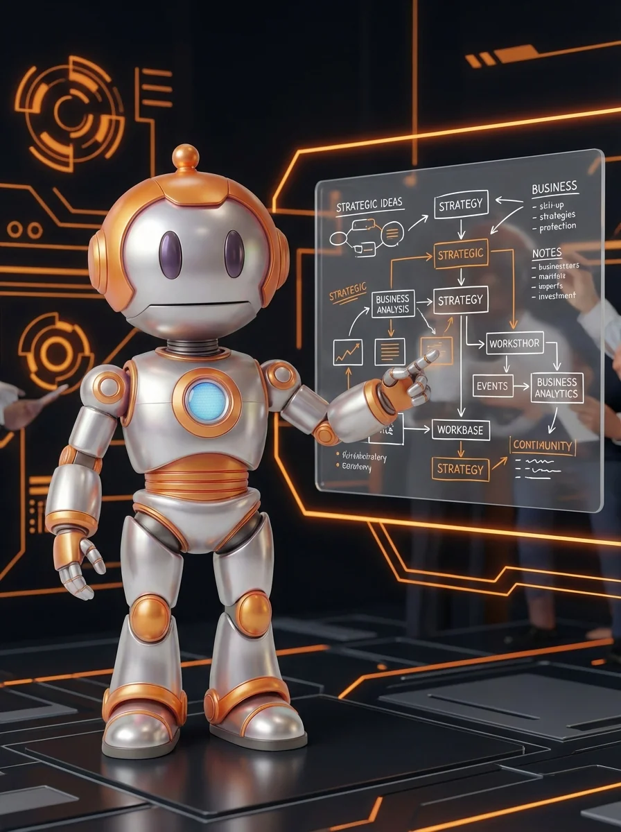 BD-Roboter berät als Sparring-Partner ein Team bei der digitalen Umsetzung