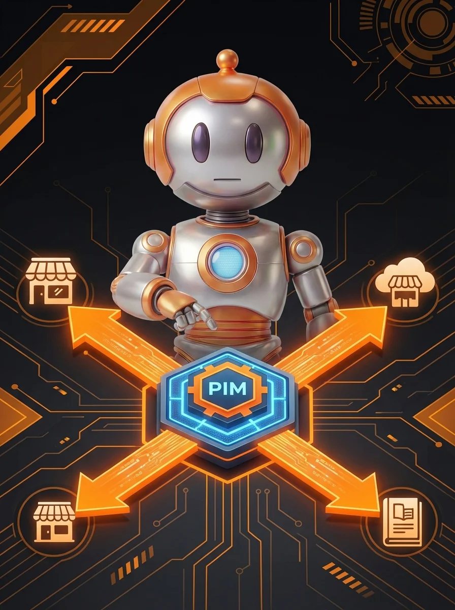 BD-Roboter verwaltet Produktdaten zentral im PIM-System und verteilt sie