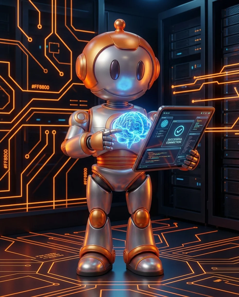 BD-Roboter verbindet KI-Modell via API mit eigener Anwendung