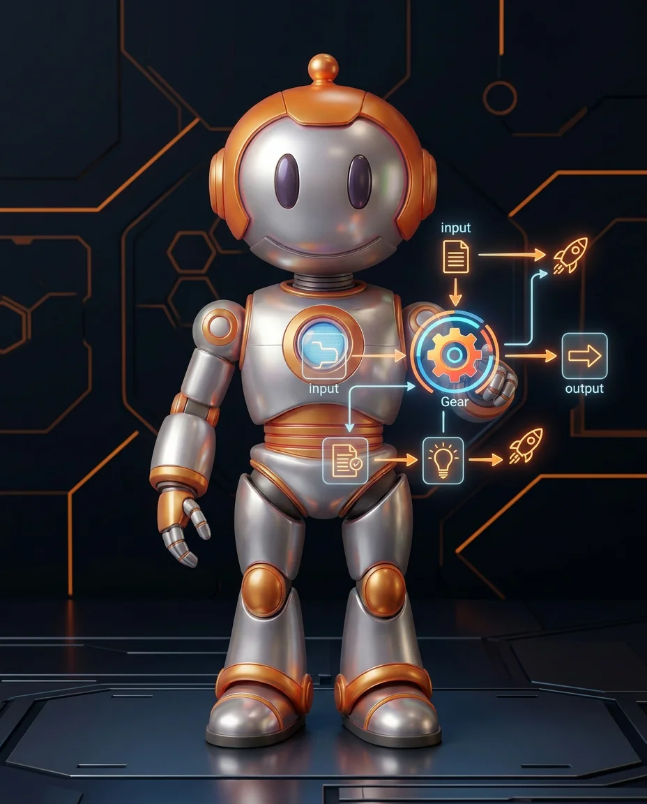 Robot zeigt auf separaten Warteschlangen-Bereich für fehlgeschlagene Nachrichten