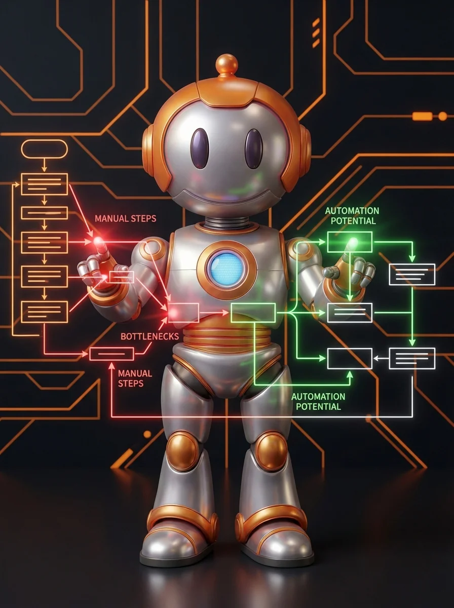 BD-Roboter analysiert Arbeitsprozesse und identifiziert manuelle Schritte für Automatisierung