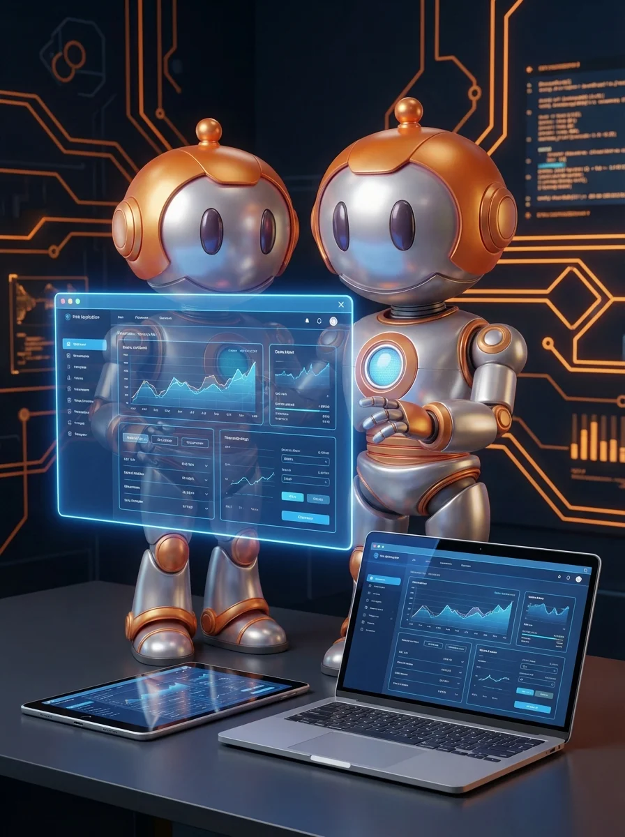 BD-Roboter nutzt Web-App im Browser ohne Installation auf mehreren Geräten