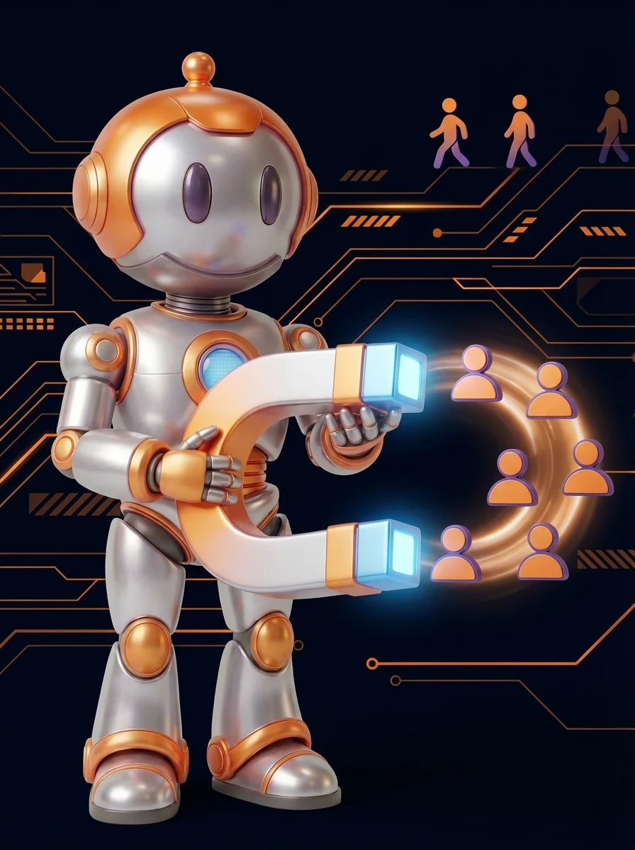 BD-Roboter spricht Website-Besucher erneut mit Retargeting-Anzeigen an