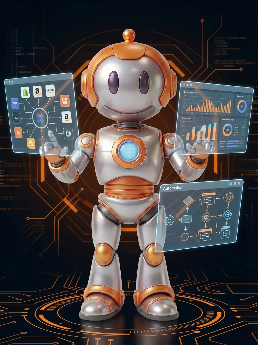 BD-Roboter konfiguriert Xentral ERP-System für E-Commerce und Lagerverwaltung