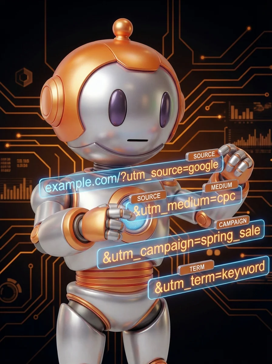 BD-Roboter konfiguriert UTM-Parameter für präzises Kampagnen-Tracking in Analytics