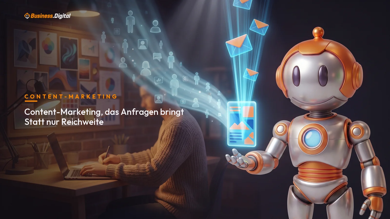 Content-Marketing für Anfragen: BD-Roboter sortiert Blogthemen nach kommerzieller Suchintention