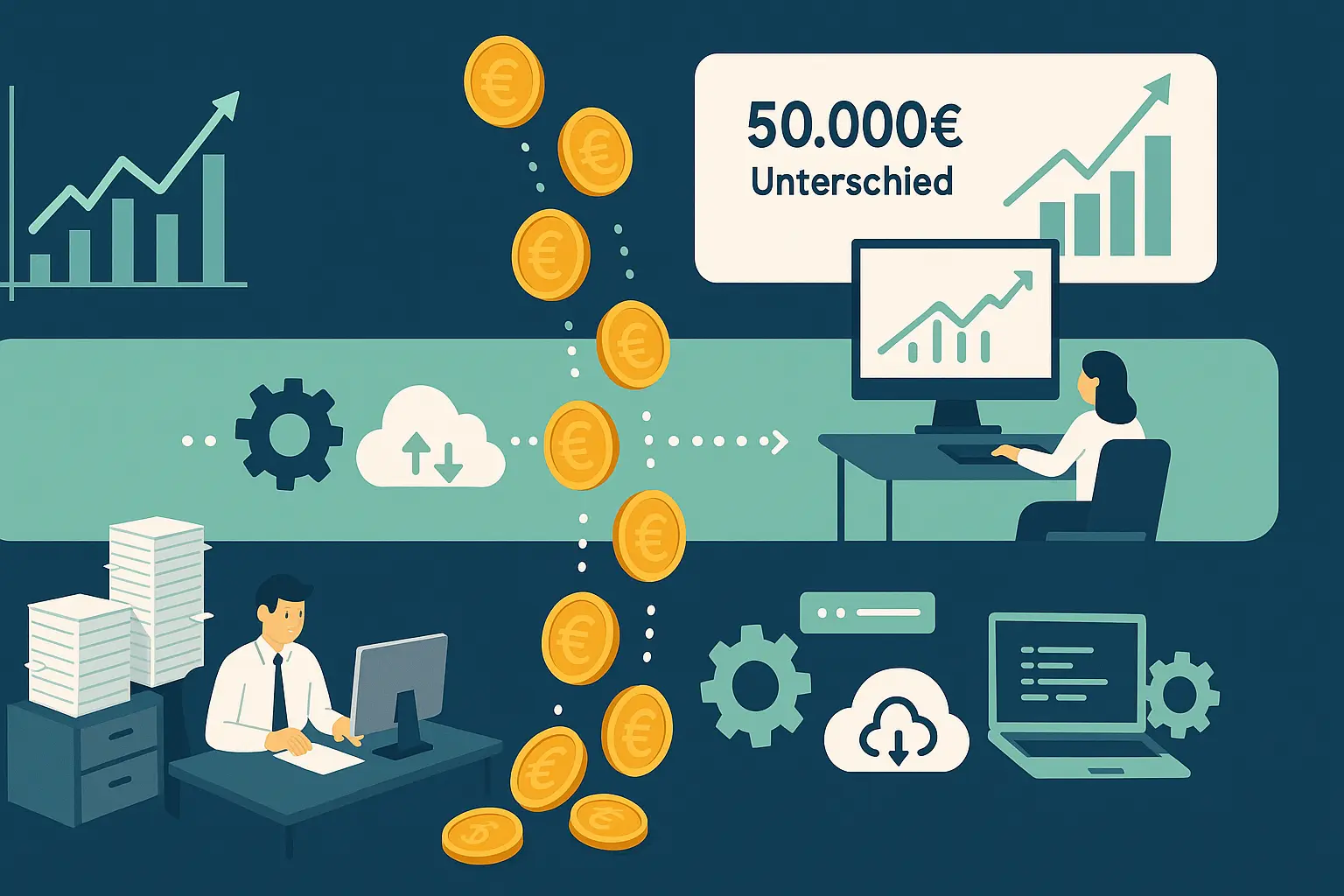 Digitalisierung Unterschied