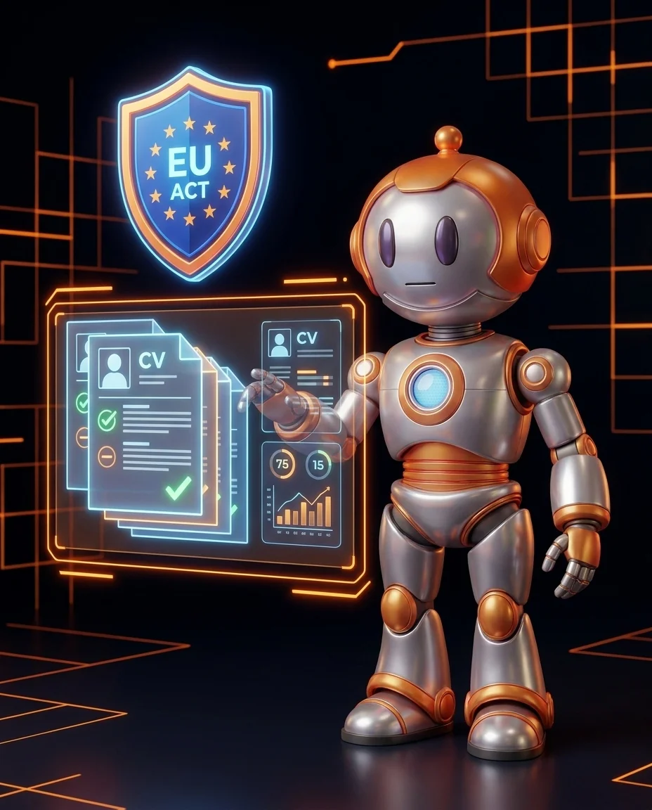 KI im Recruiting: Roboter sortiert Bewerbungen und prüft auf Compliance