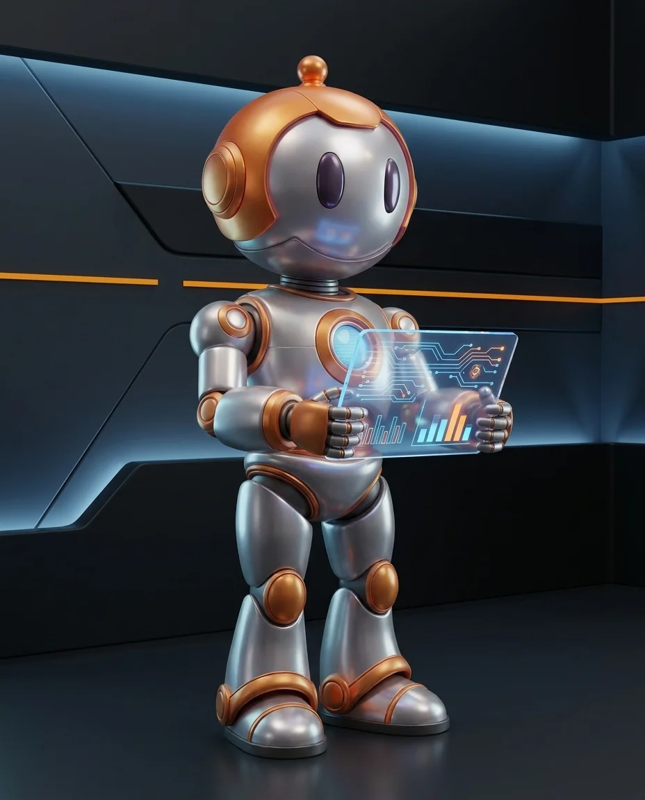 Business.Digital Roboter am Ausstellerstand des KI-Summit Mitteldeutschland 2026