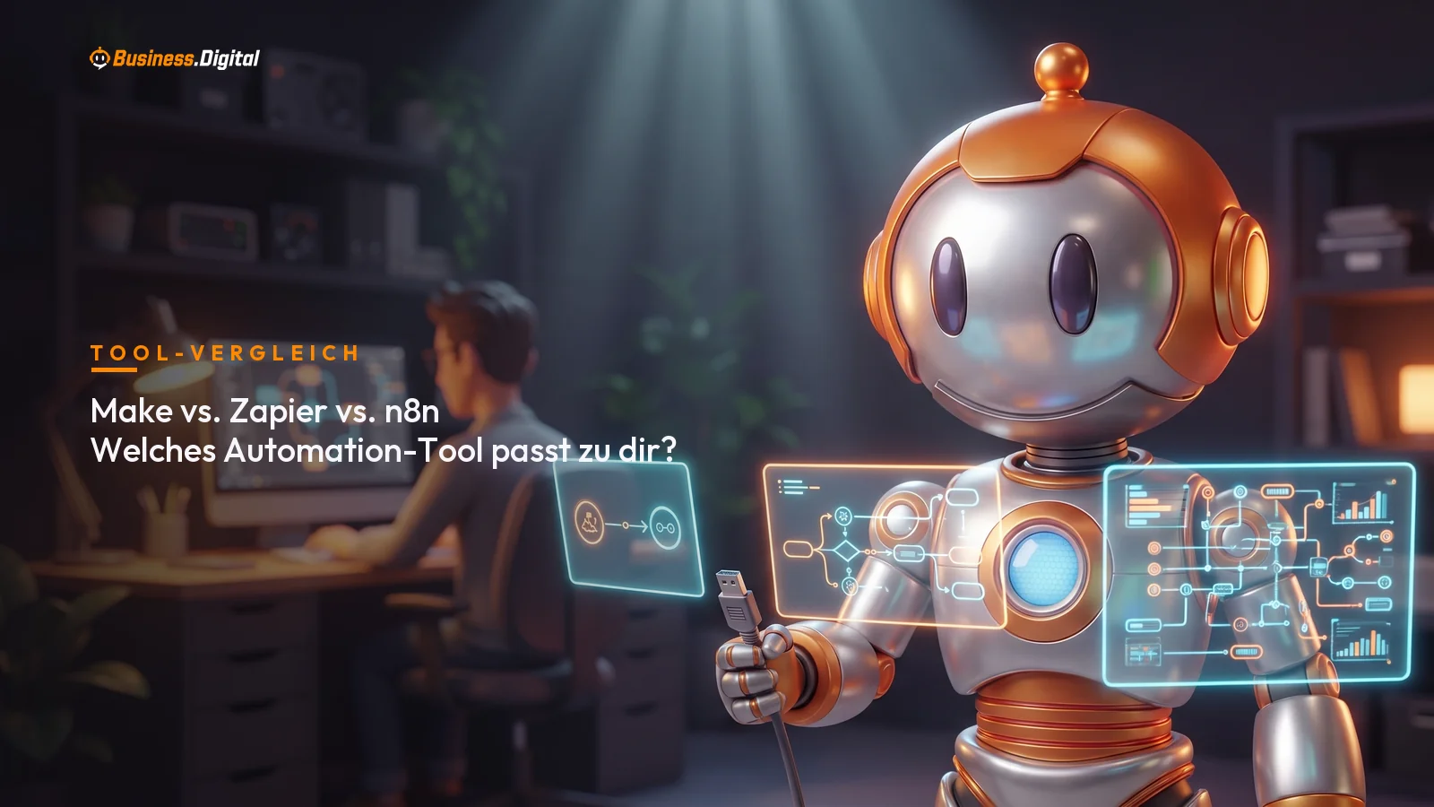 Make vs Zapier vs n8n: BD-Roboter vergleicht drei Automation-Tools