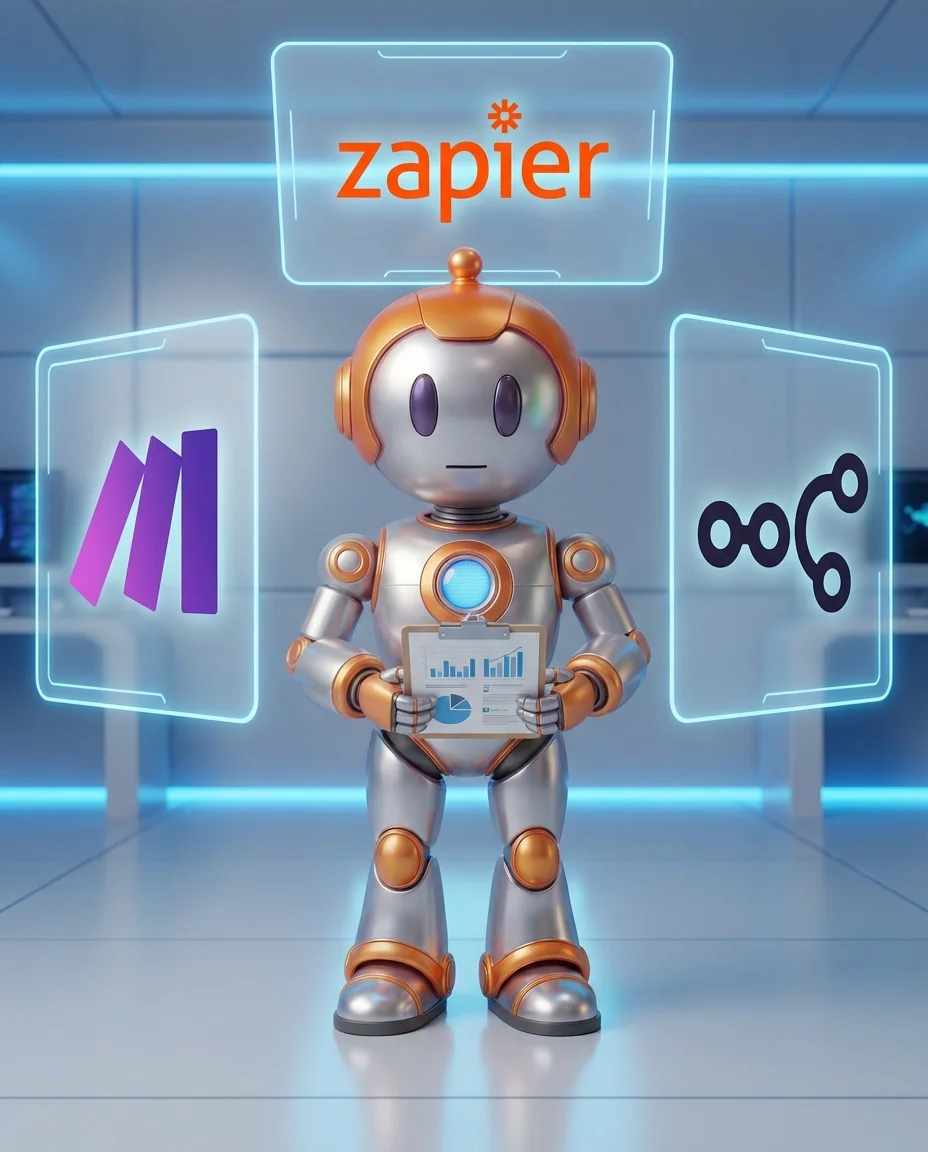 Make vs Zapier vs n8n: BD-Roboter vergleicht drei Automation-Tools
