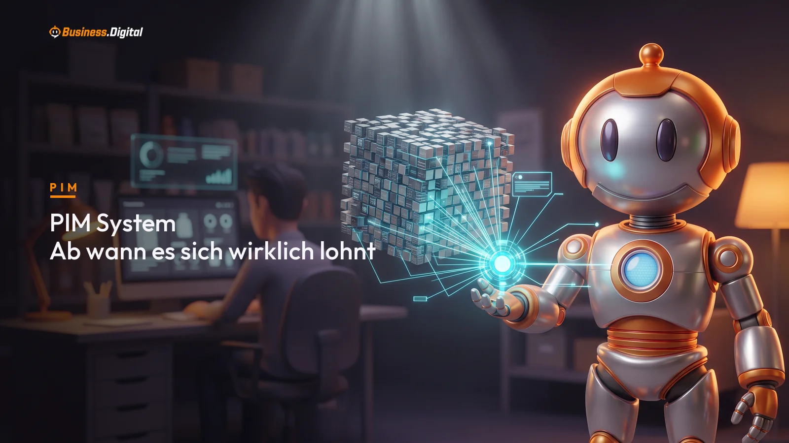 BD-Roboter prüft, ab wann sich ein PIM System für Produktdaten über mehrere Kanäle und Sprachen lohnt