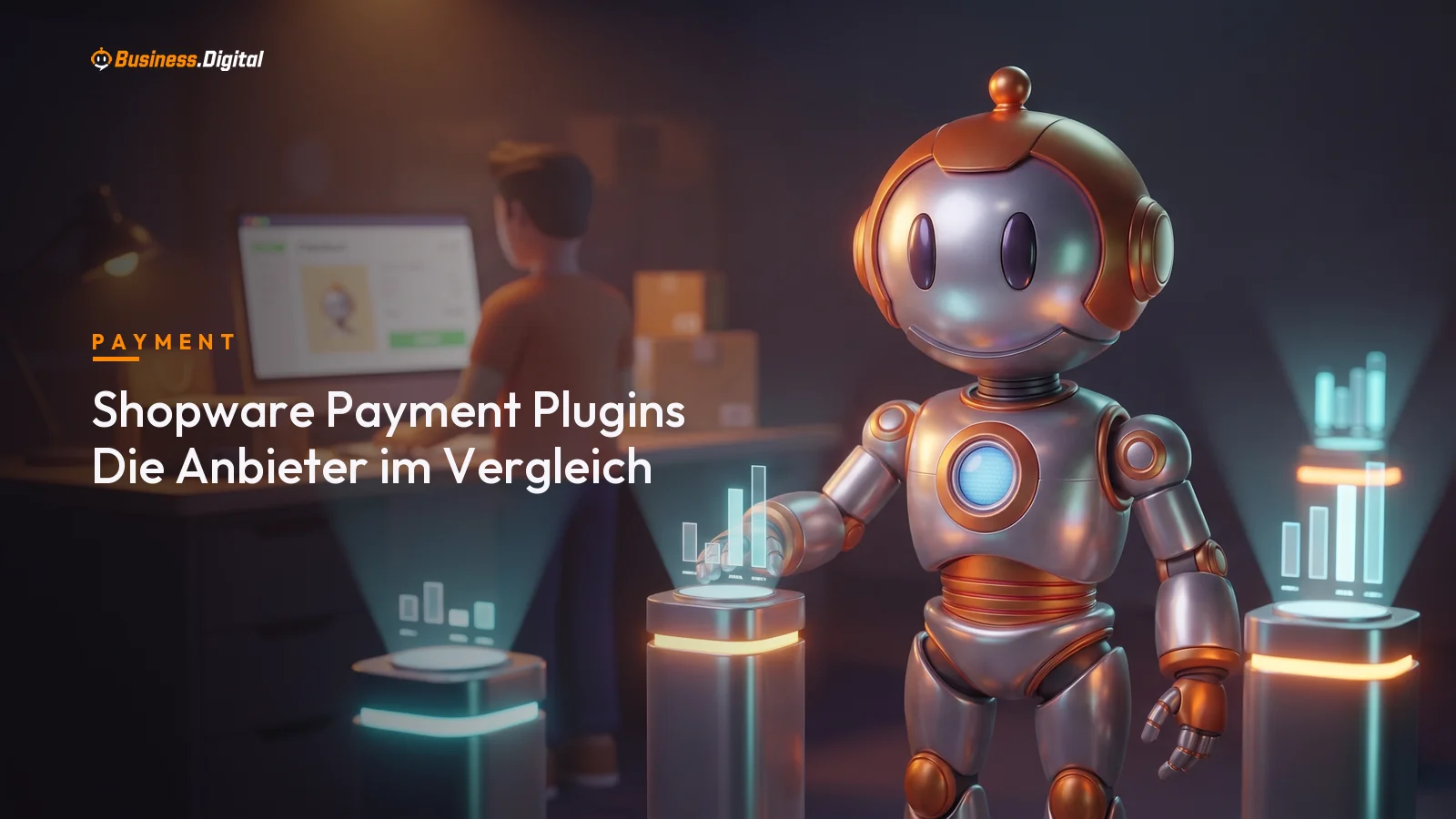 BD-Roboter vergleicht die Shopware Payment Plugins von Mollie, Stripe und PayPal nach Gebühren und Zahlarten