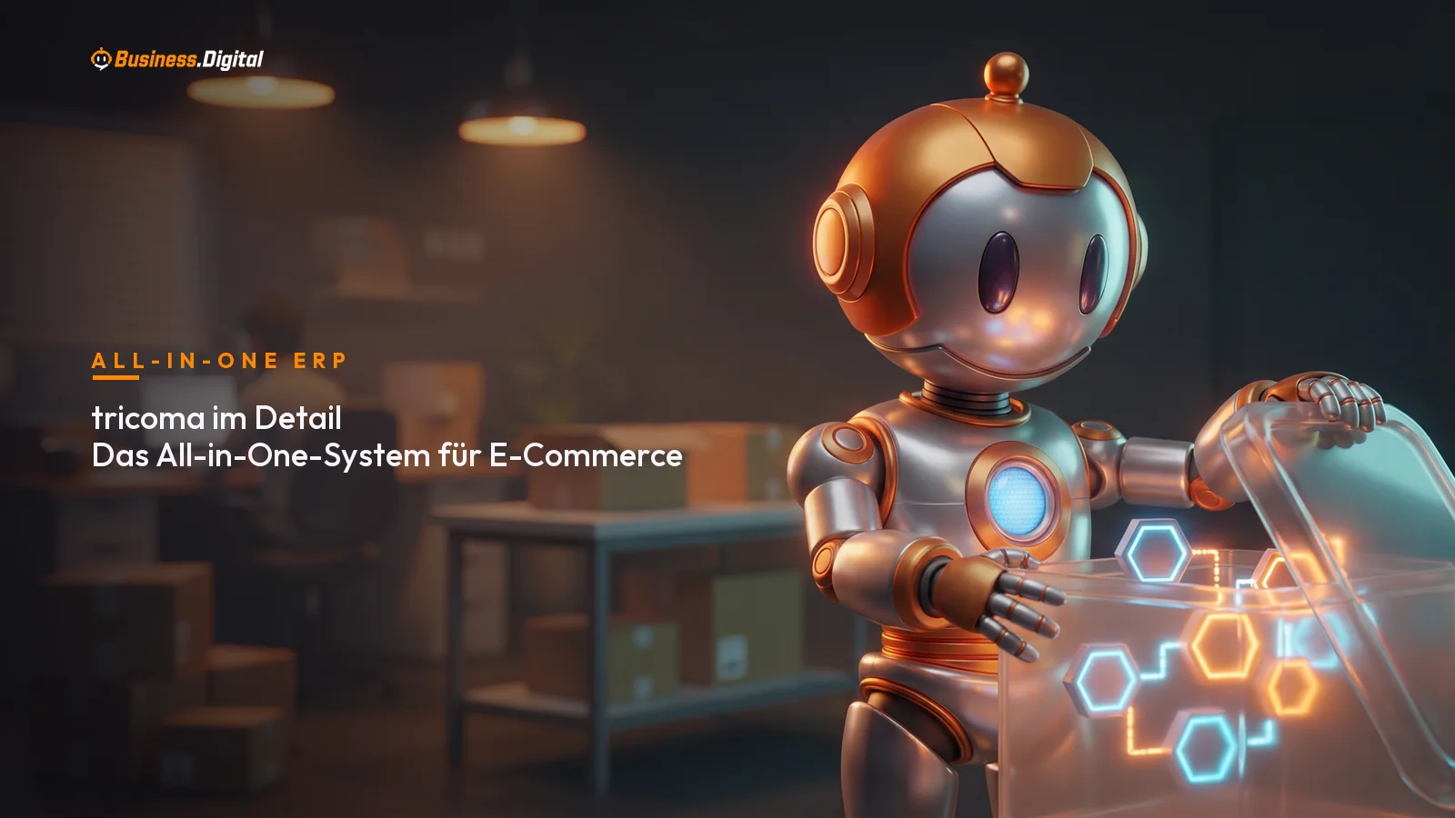 tricoma ERP: BD-Roboter steuert All-in-One E-Commerce-System