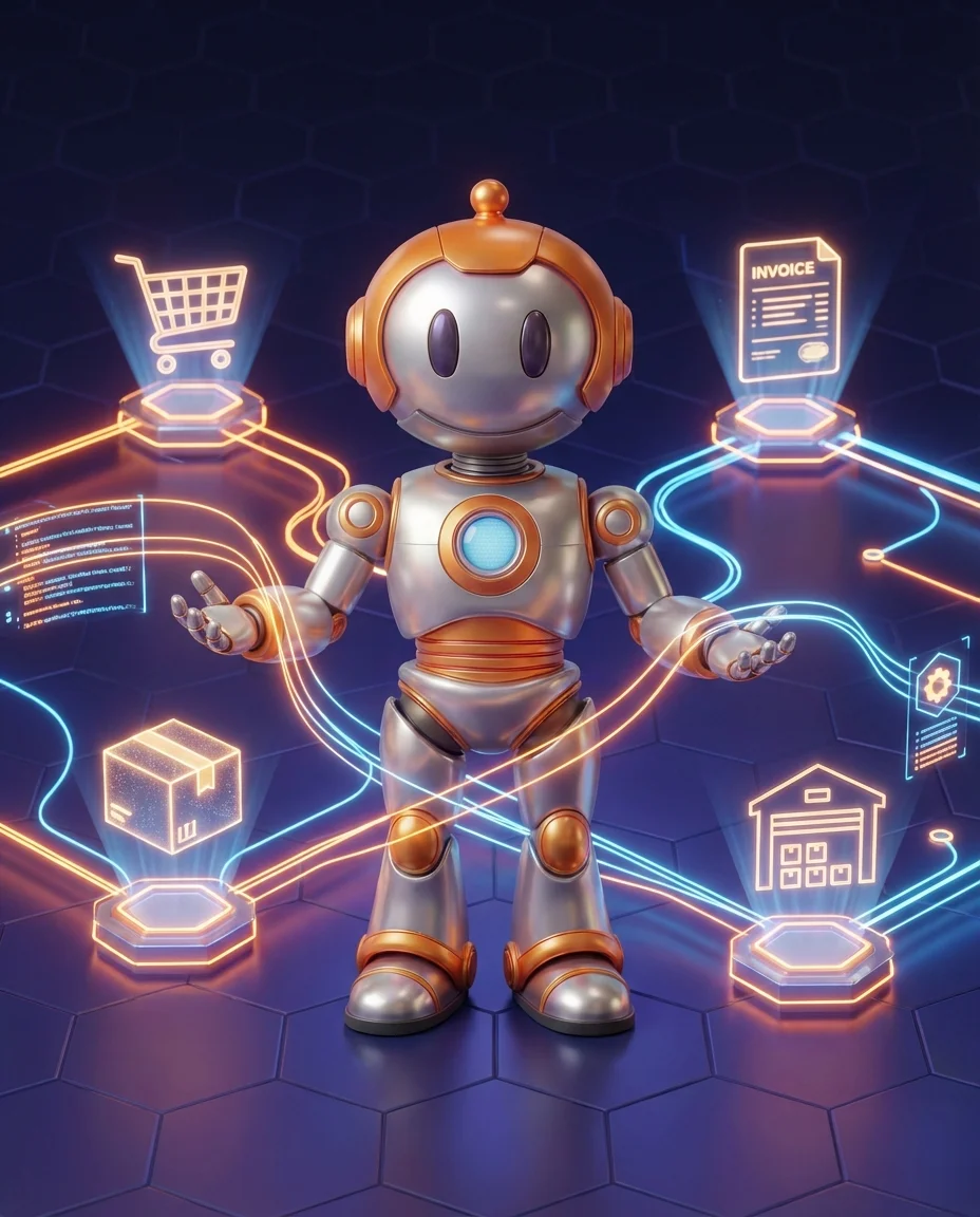 Xentral Connect Workflows: BD-Roboter steuert automatisierte ERP-Prozesse
