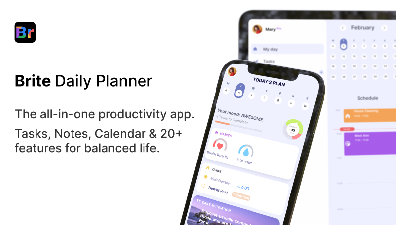 Brite Daily Planner App