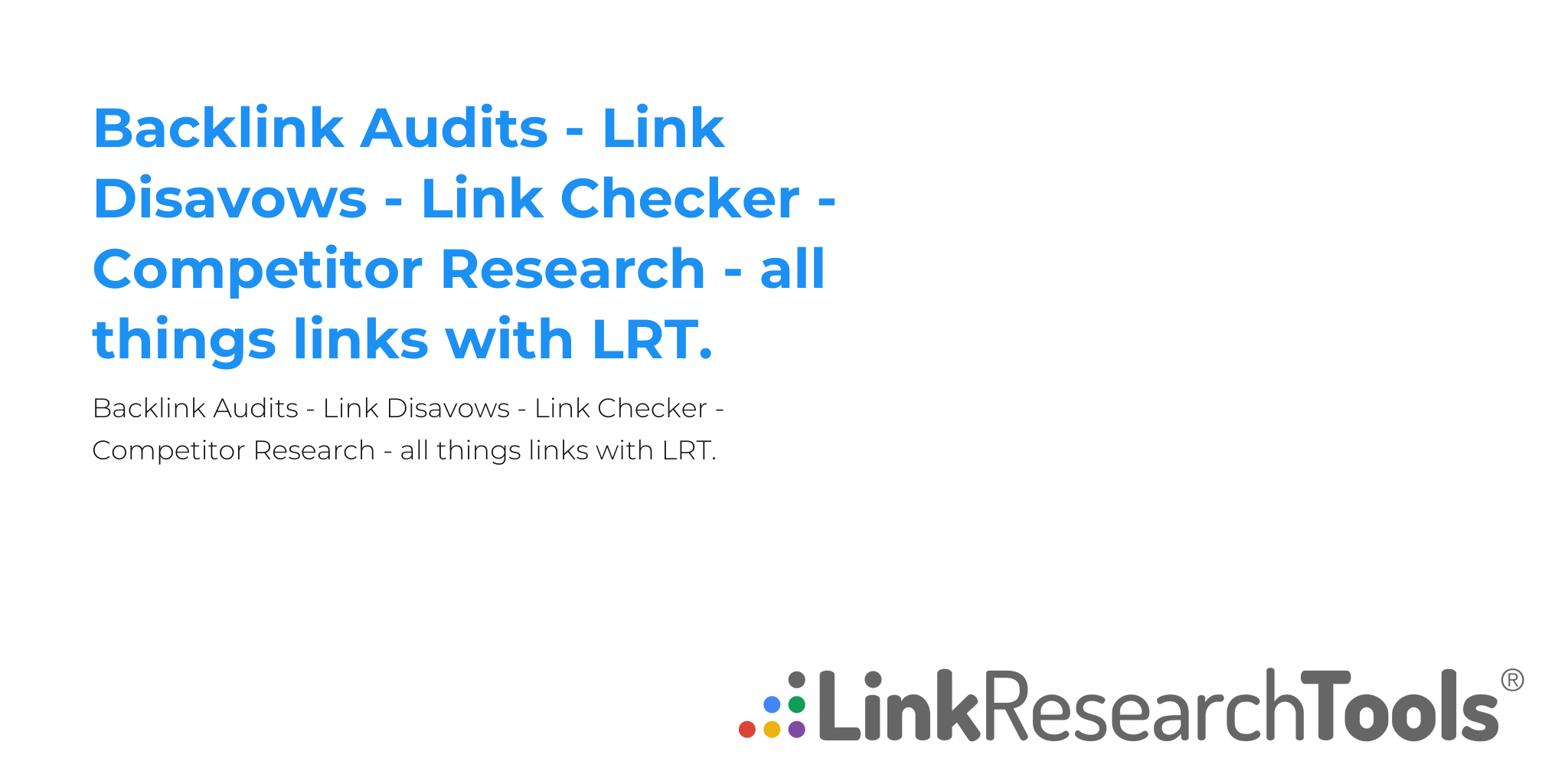LinkResearchTools