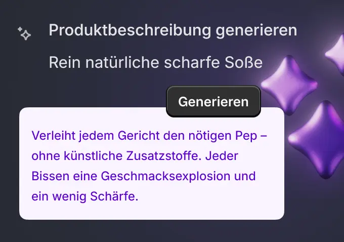 Shopify Magic KI-Tool zur automatischen Produktbeschreibung